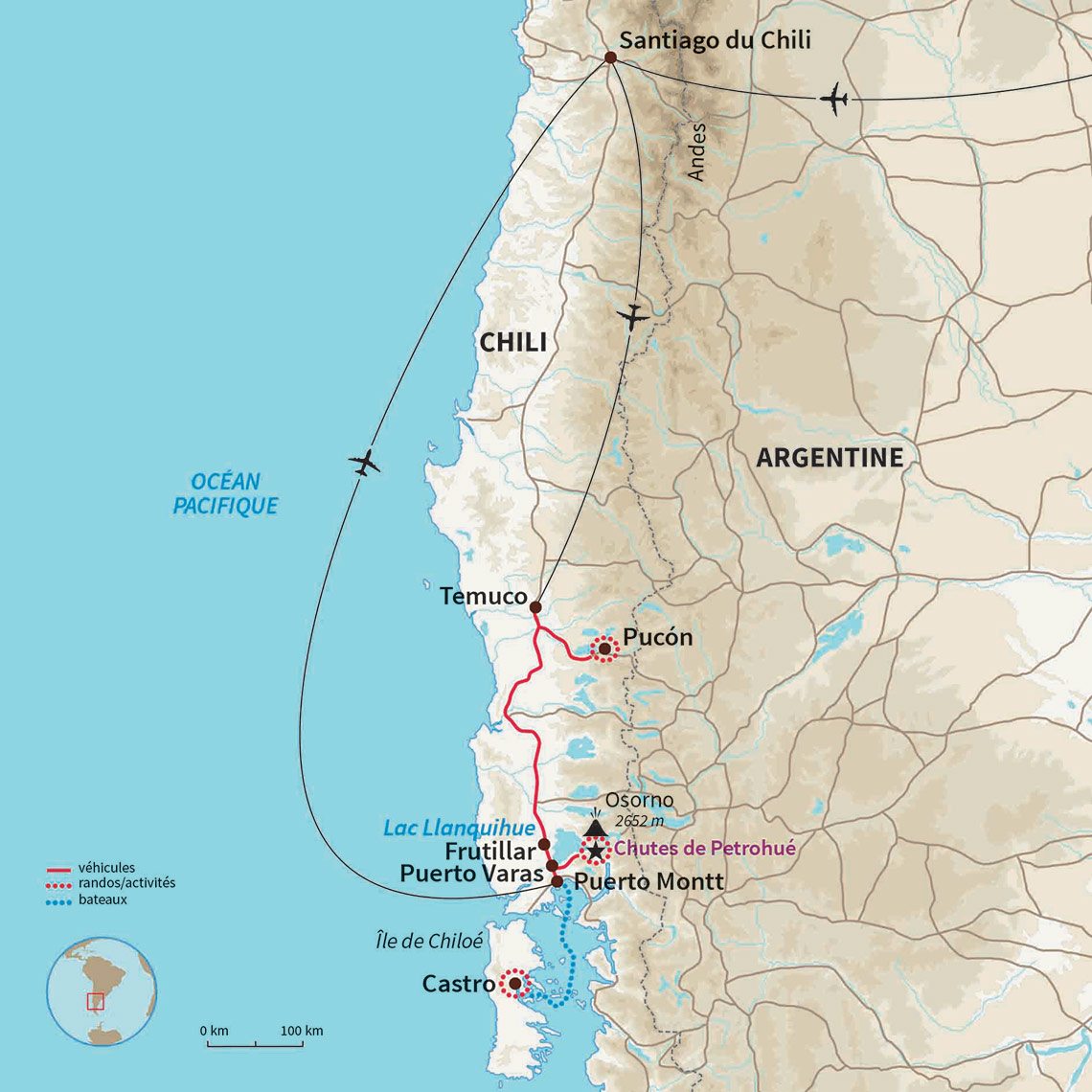 Carte Chili : Le Chili Authentique avec l’Ile de Chiloé