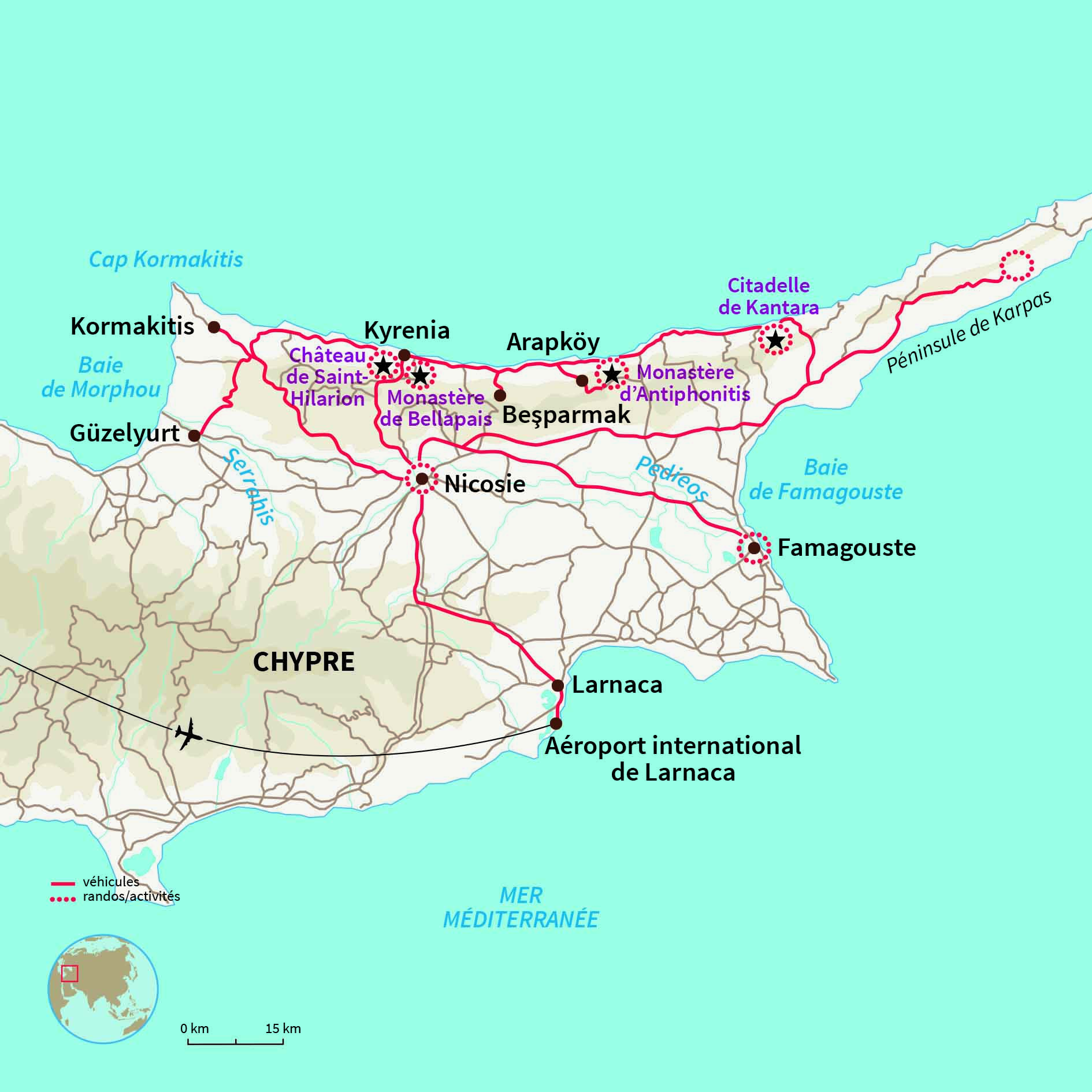 Carte Chypre : Petite île et grande histoire 
