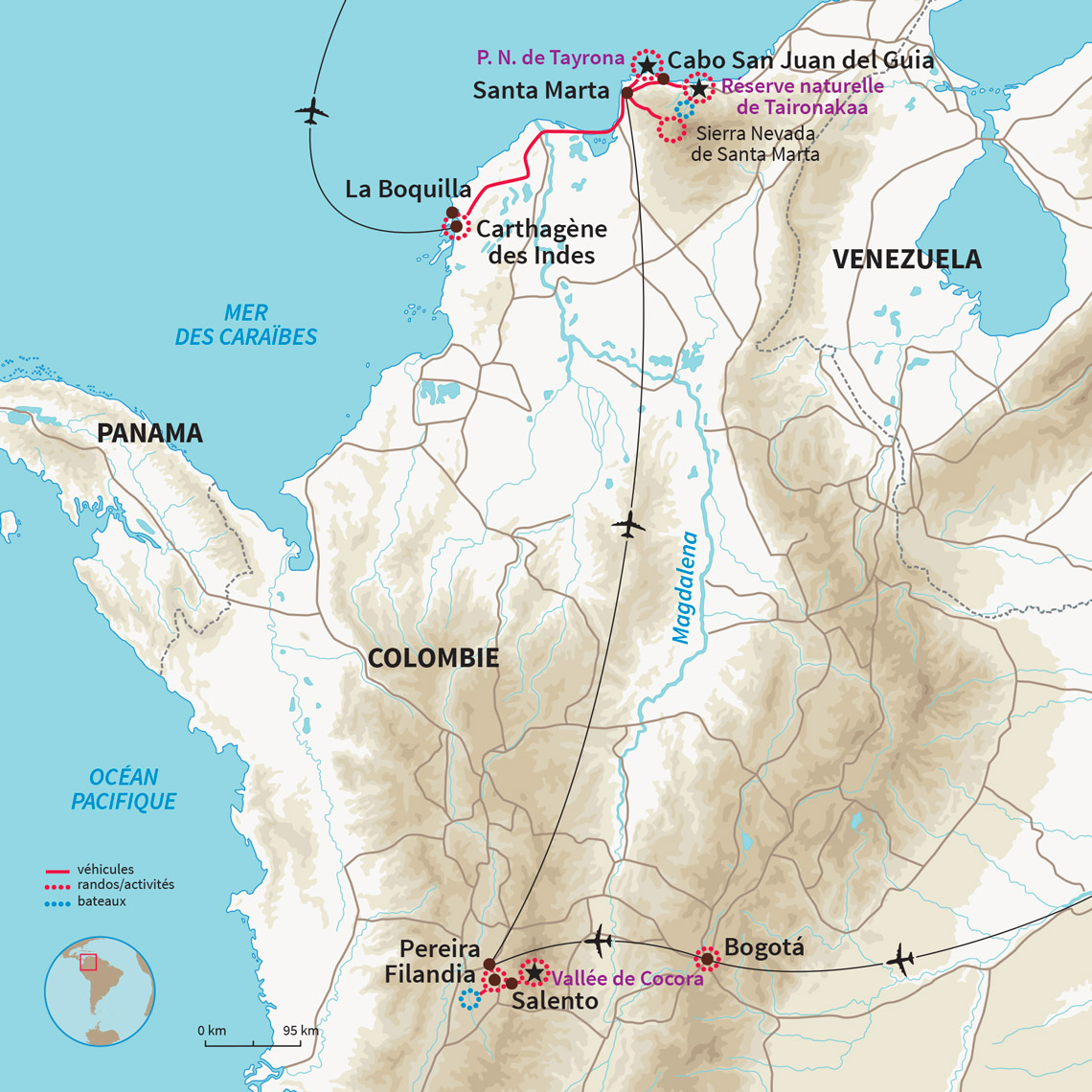 Carte Colombie : Vamos Colombia ! 