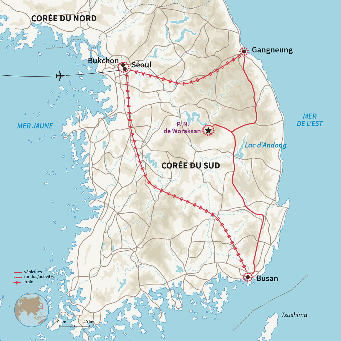 Carte Corée du Sud : Kimchi les petits ! 