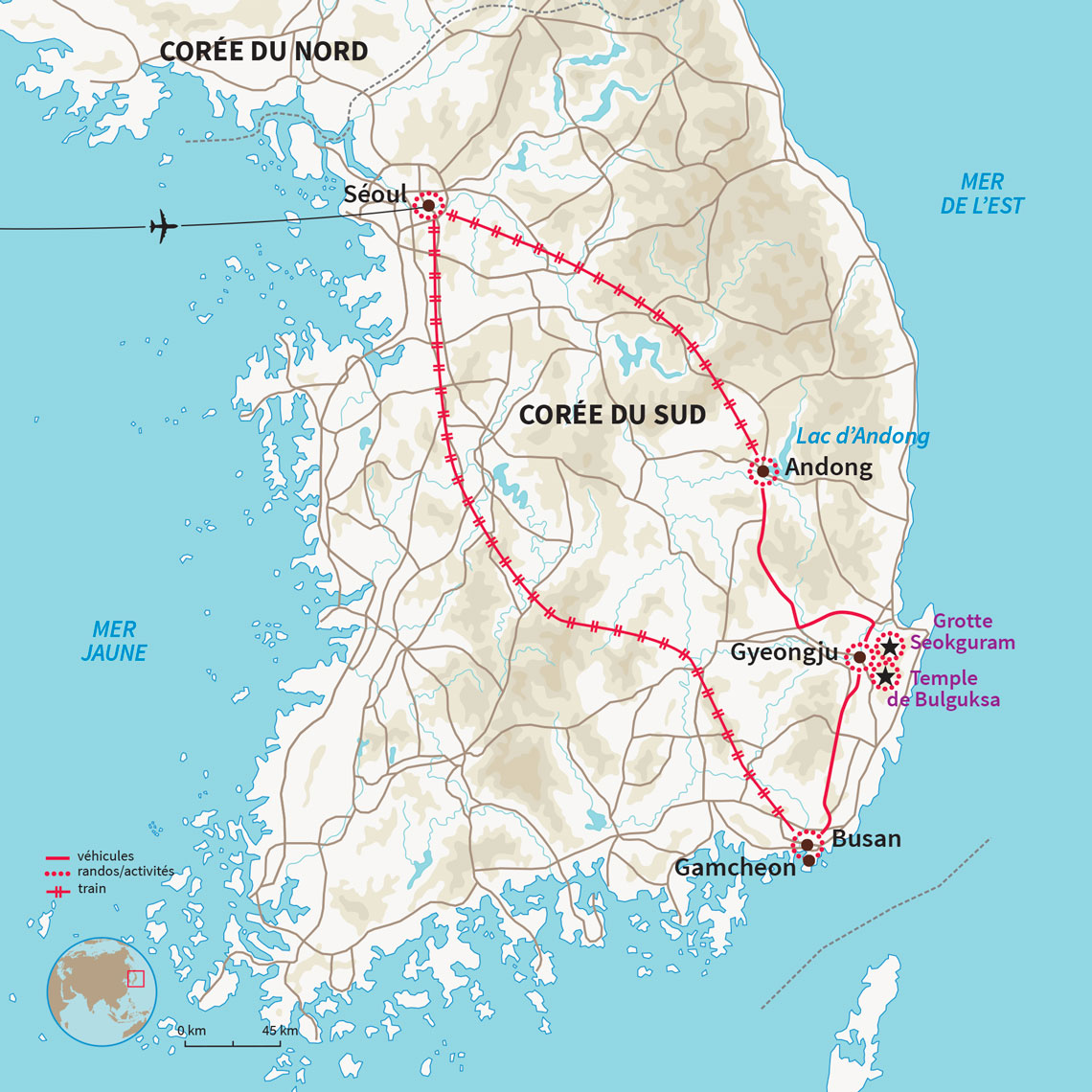 Carte Corée du Sud : Expérience culinaire en Corée du Sud 