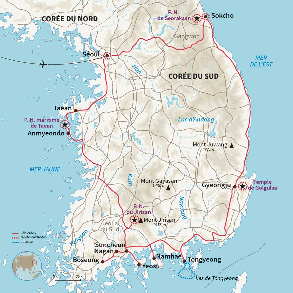 Carte Corée du Sud : Bibimbap dans le moteur ! 