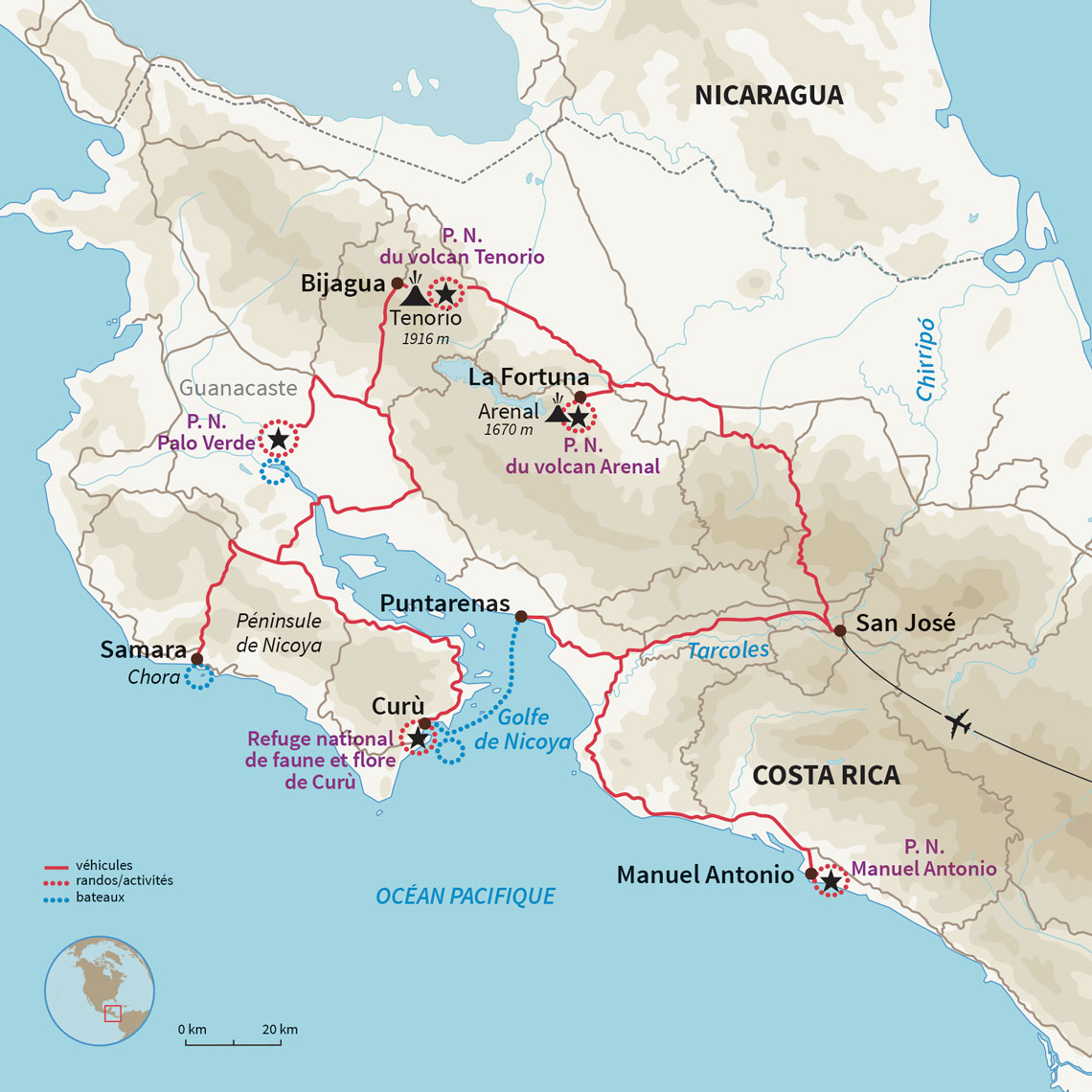 Carte Costa Rica : La Pura Vida en famille !