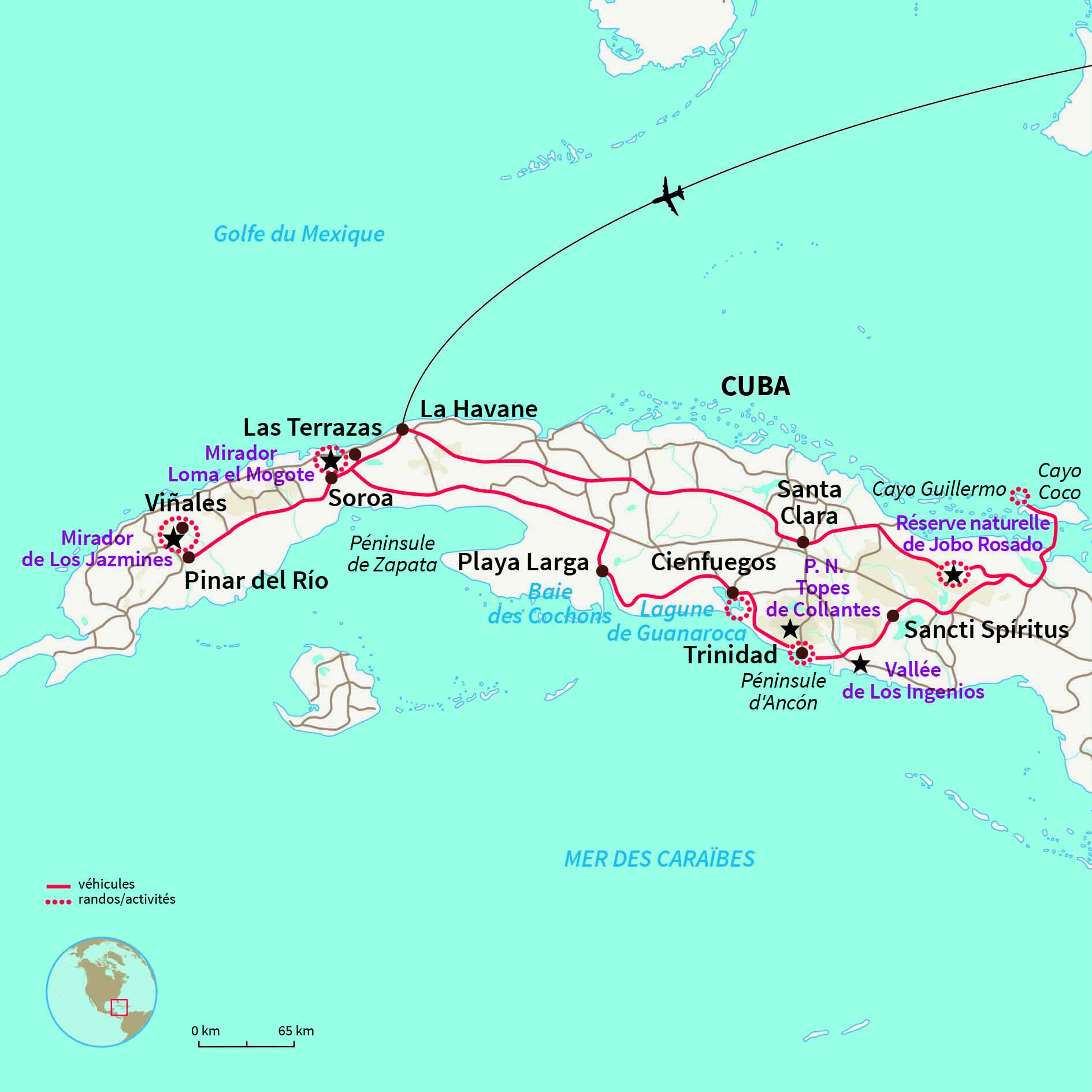 Carte Cuba : Objectif Cuba ! 