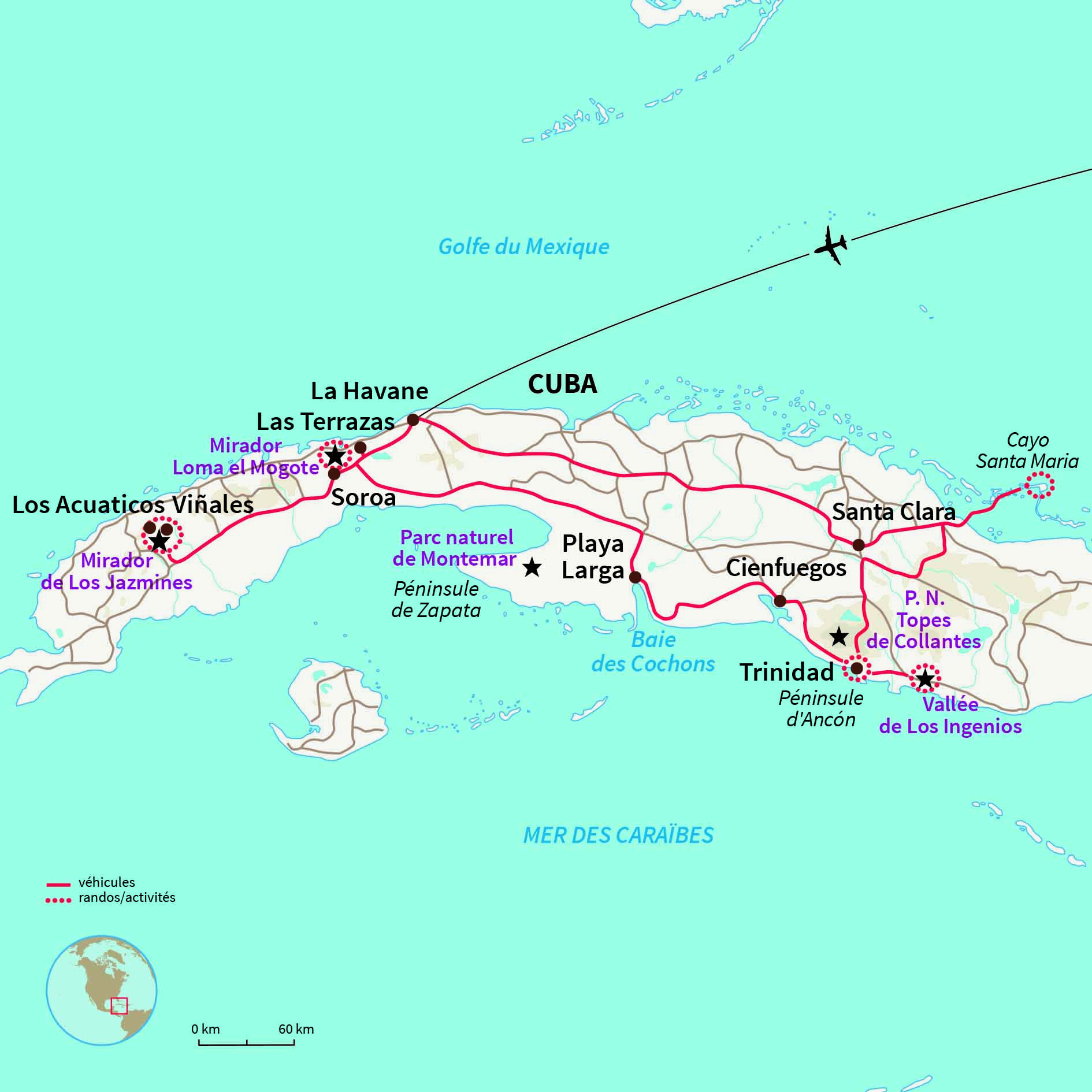 Carte Cuba : Une fam-île à Cuba !