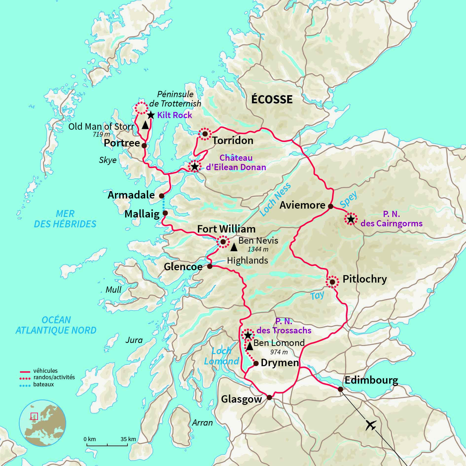 road trip ecosse 3 jours