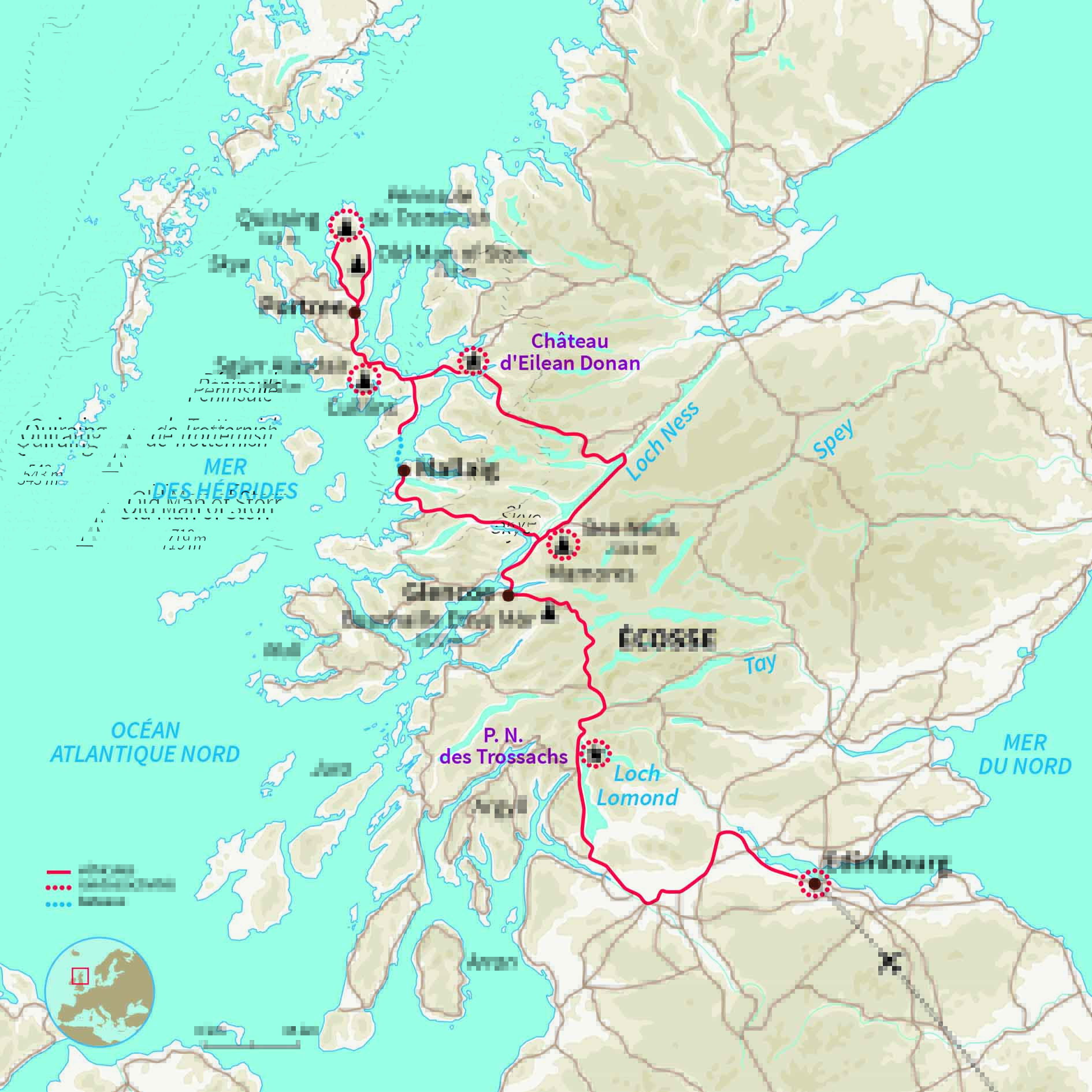 Carte Écosse : Mon van au pays des tartans !