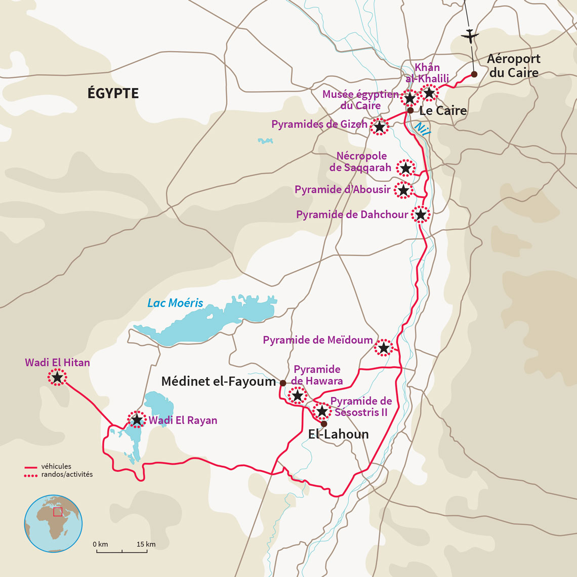 Carte Égypte : Pyramides et Oasis avec Amandine Marshall 