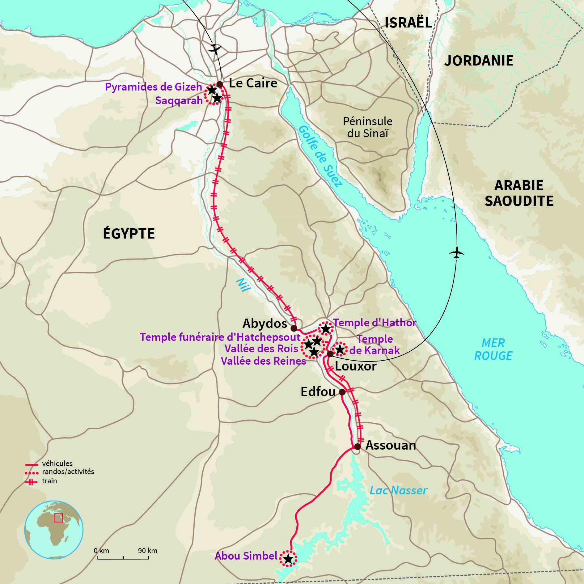 Carte Égypte : L'Egypte des dieux avec Amandine Marshall