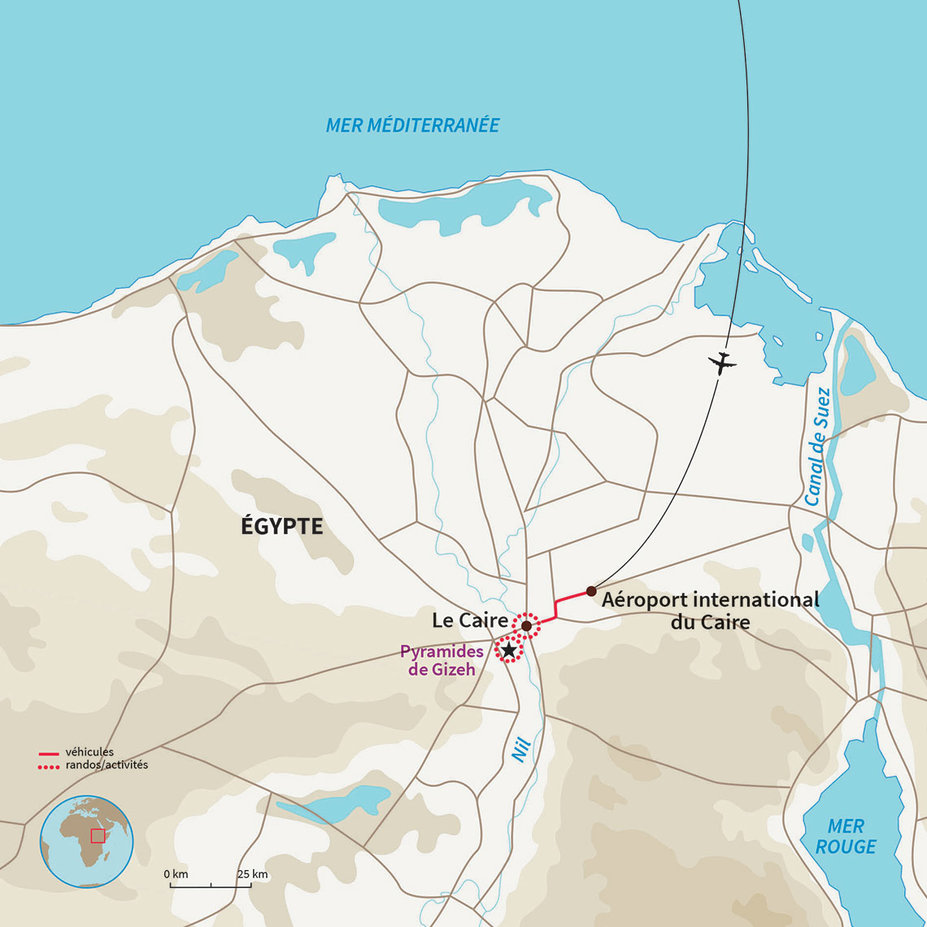 Carte Égypte : Road trip au fil du Nil