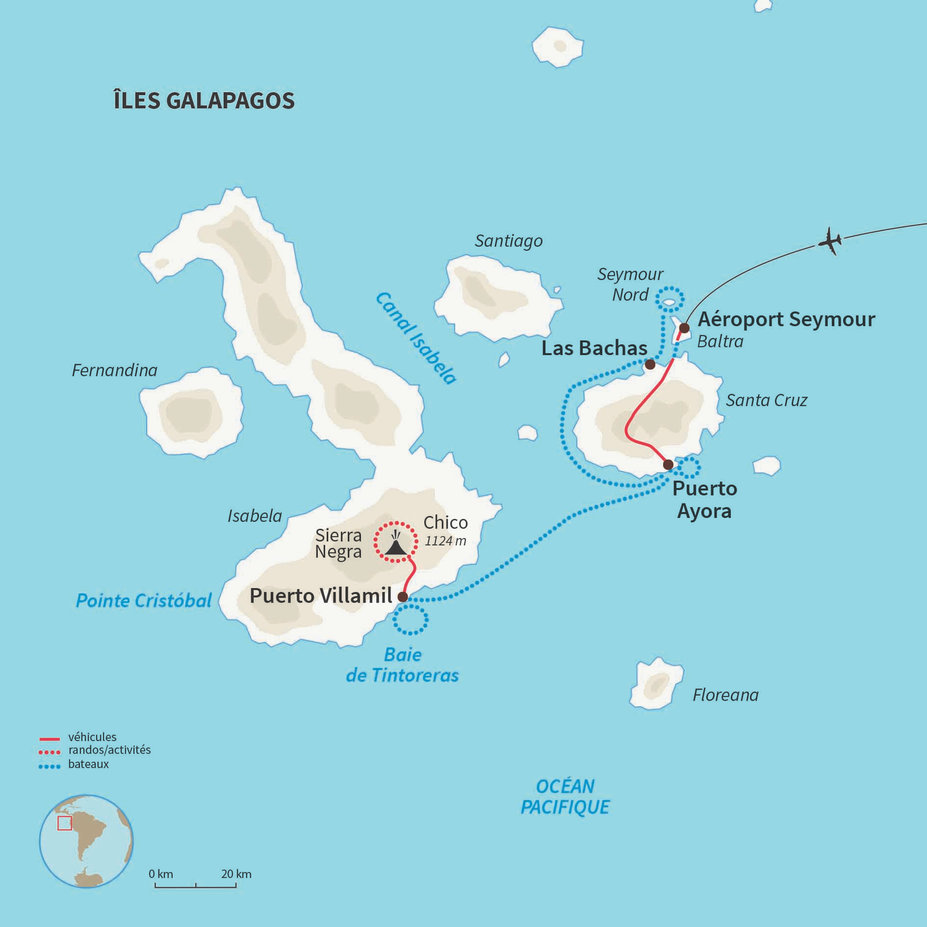 Ile Santa Cruz Isabela North Seymour Les îles Enchantées