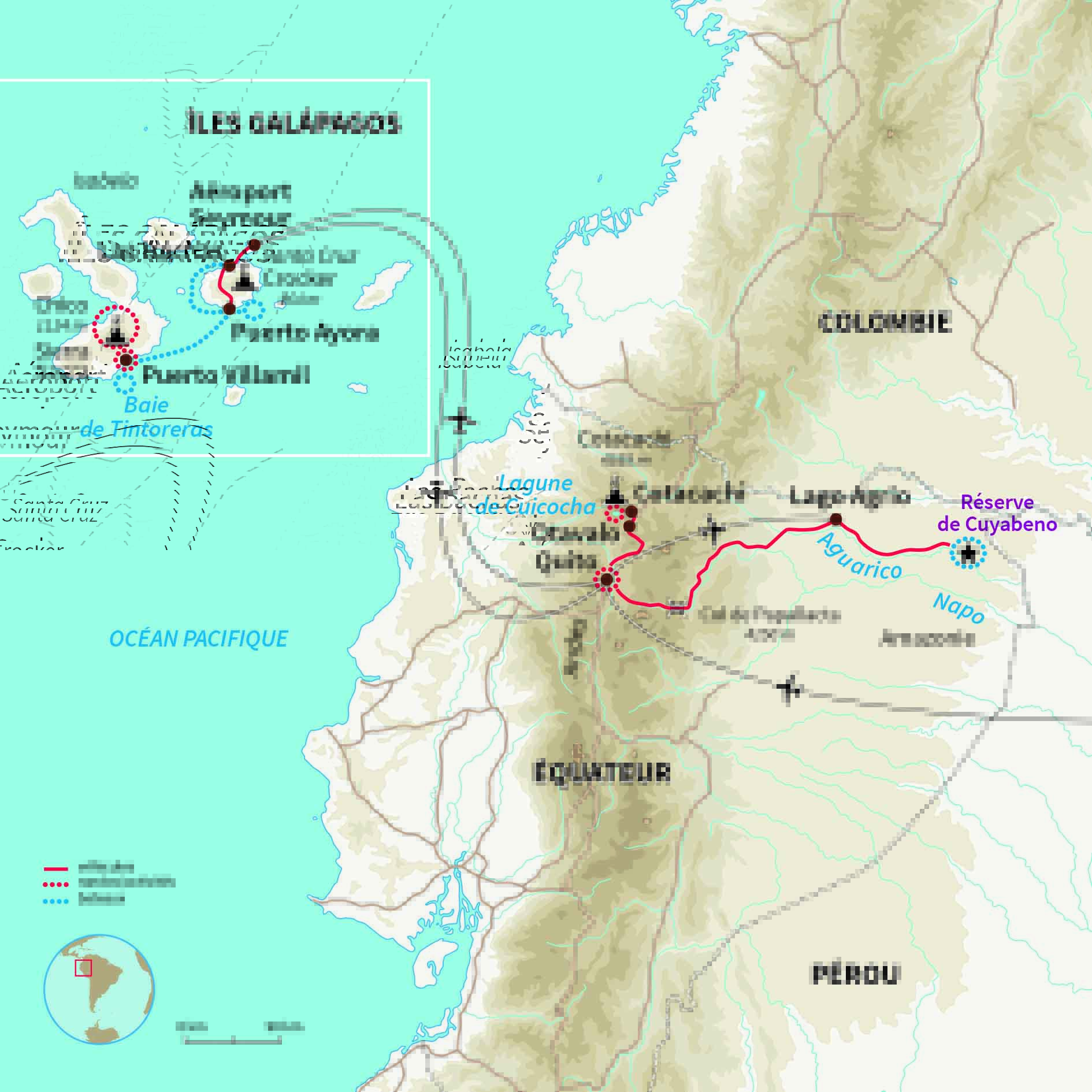 Carte Équateur : L’immense petit pays !