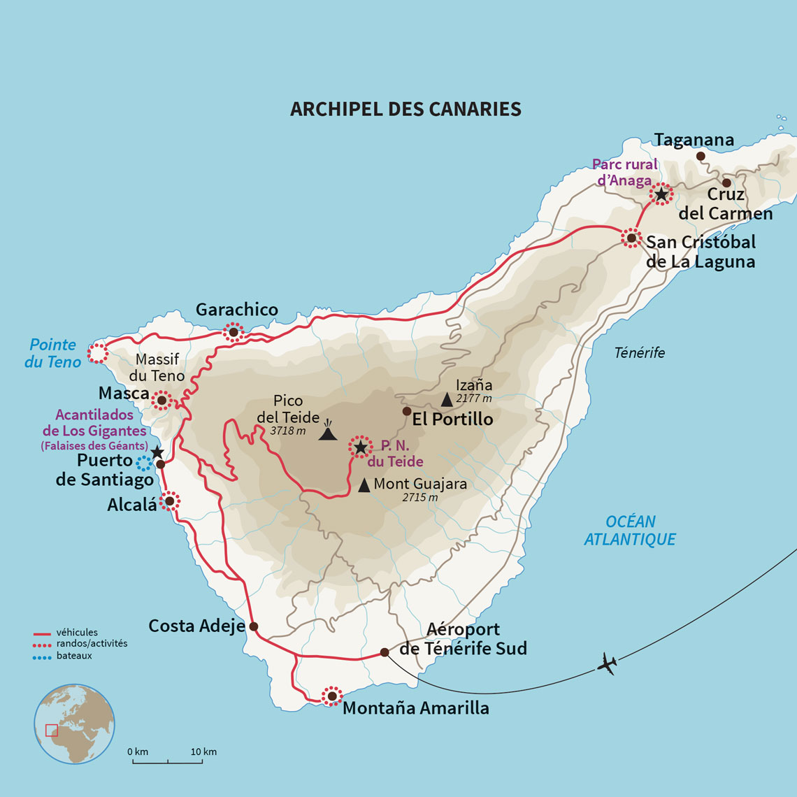 Carte Espagne : Ma tribu à Ténérife