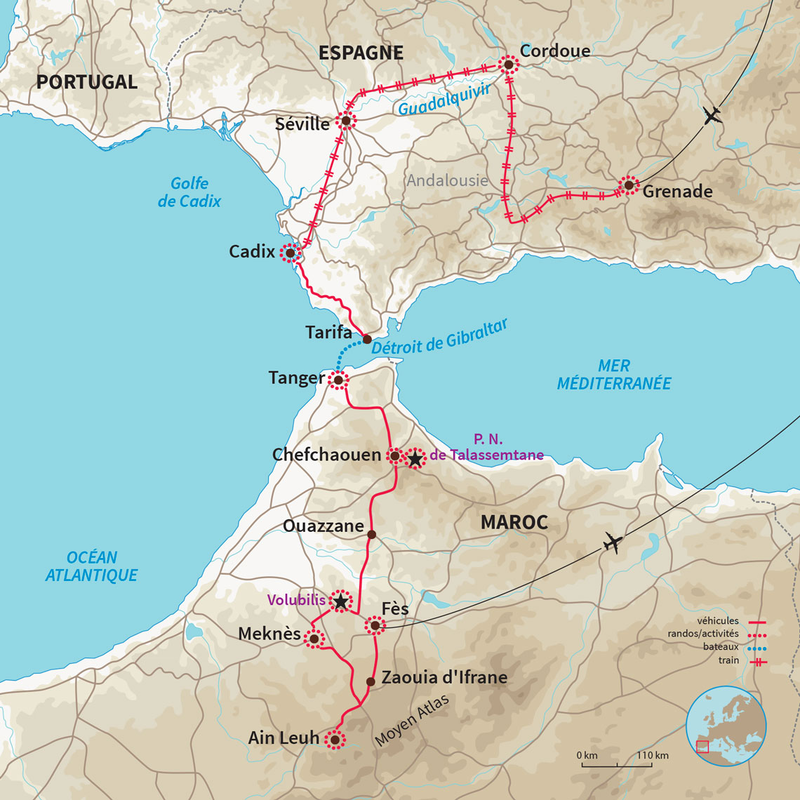 Carte Espagne : Voyage entre deux mondes