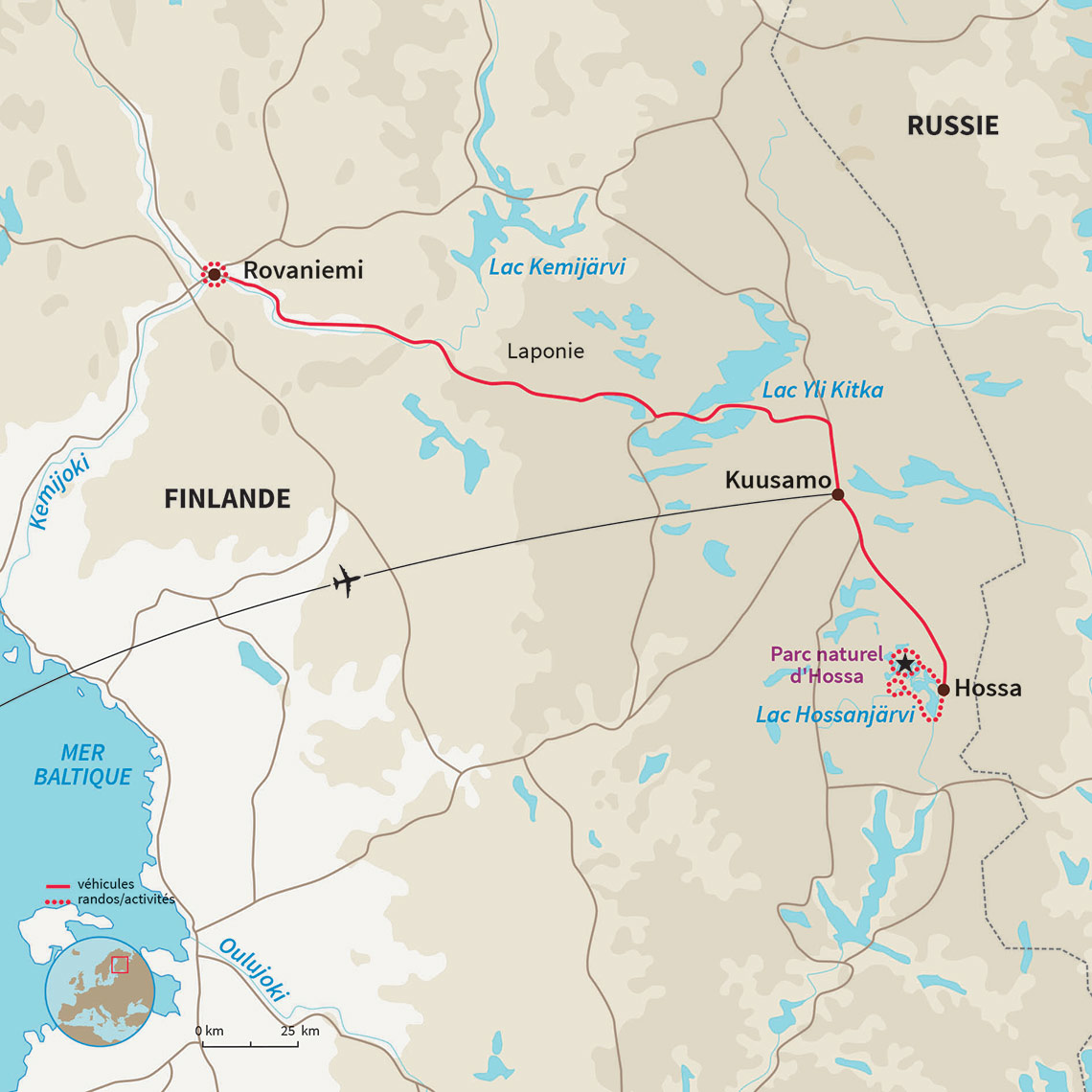 Circuit multiactivité pour petits et grands en Finlande entre les monts boisés de Hossa et le village de Rovaniemi 3