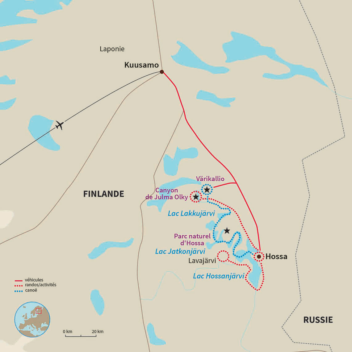 Carte Finlande : La Laponie pour tous