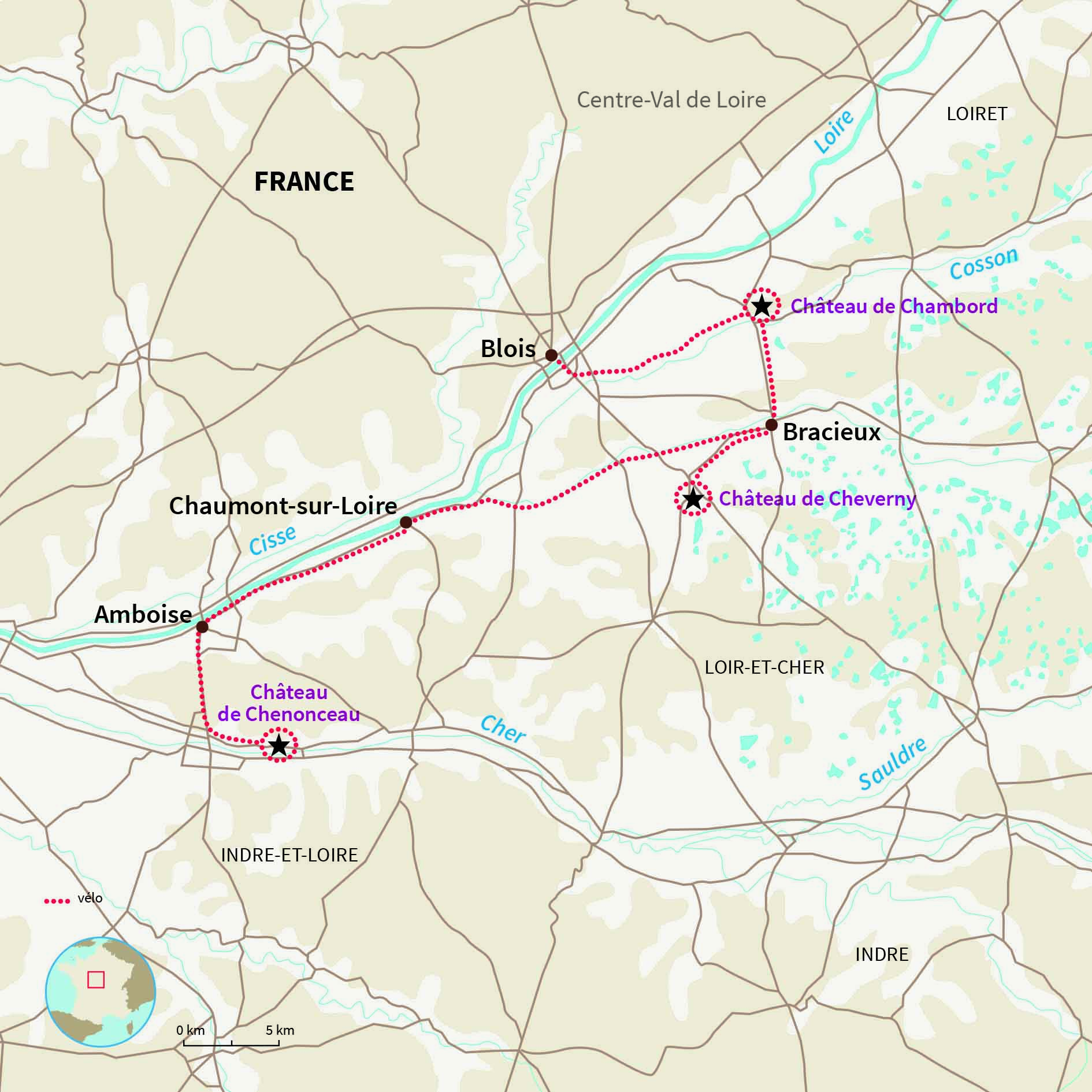 Carte France : L’aventure au bout du guidon