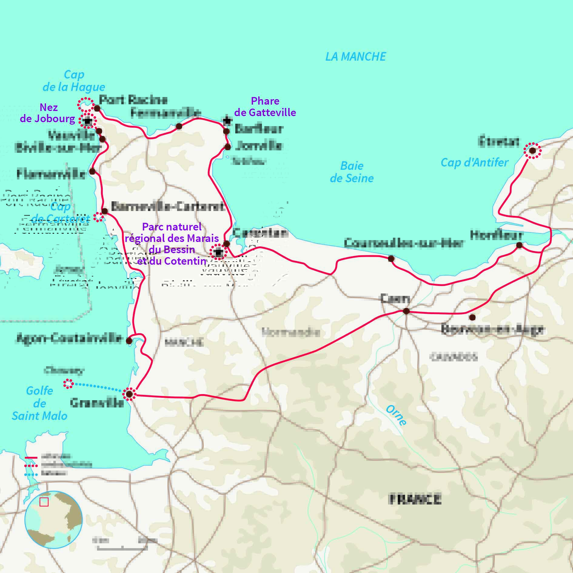 Carte France : Made in Normandie