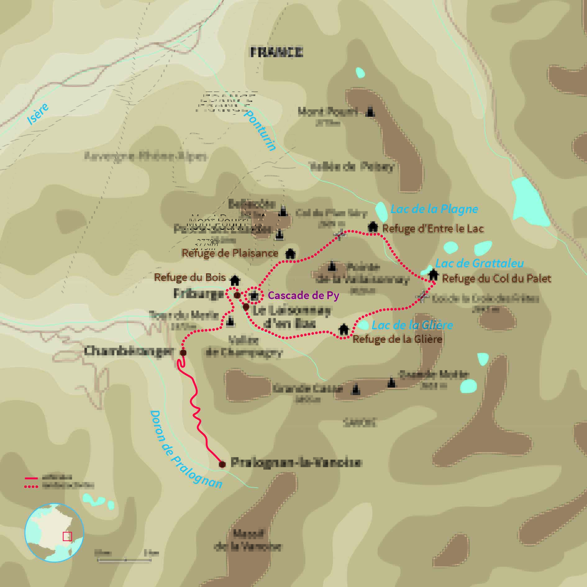 Carte France : Ainsi vont les ânes en Vanoise