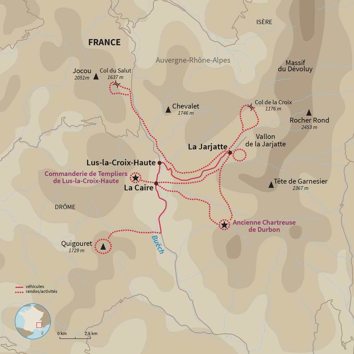 Carte France : Bien-être dans ses raquettes !