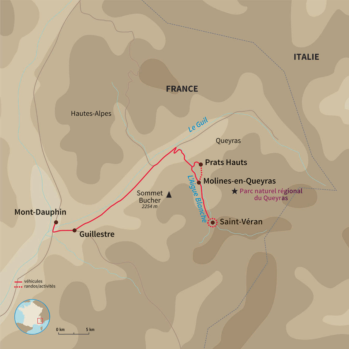 Carte France : Queyras : plus blanc que blanc !