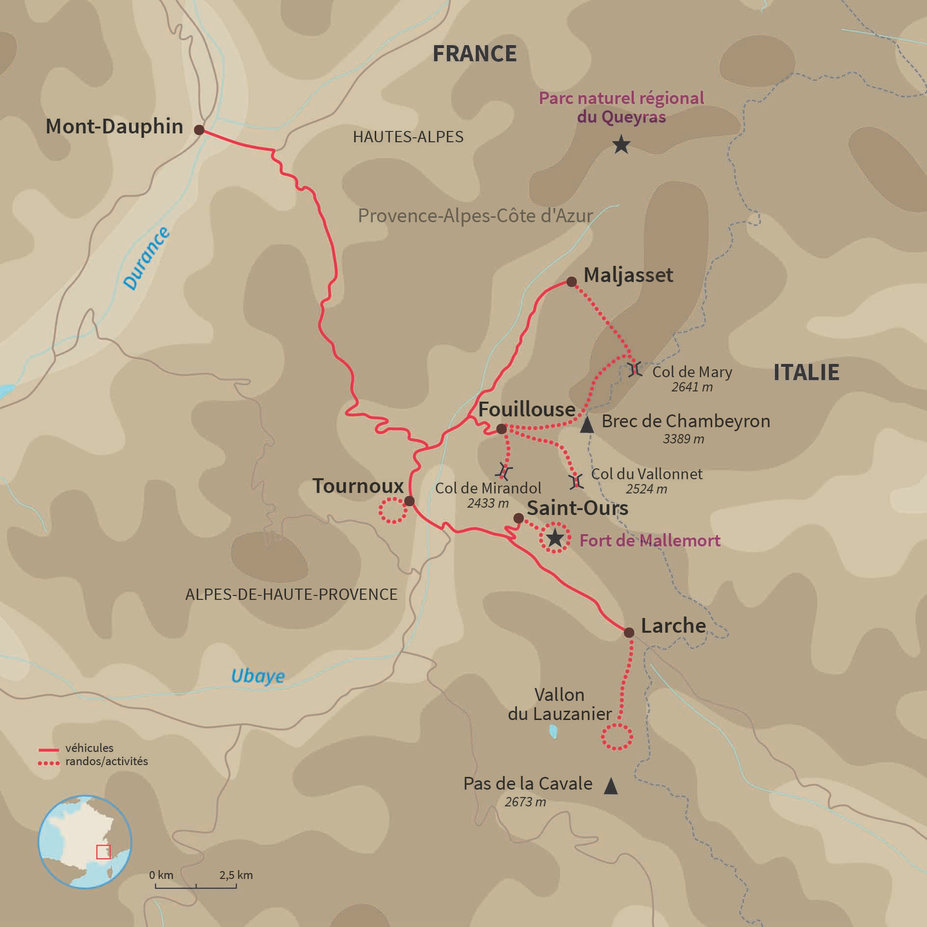 Séjour itinérant à raquettes au cœur de l'Ubaye, entre Mercantour et Queyras 3