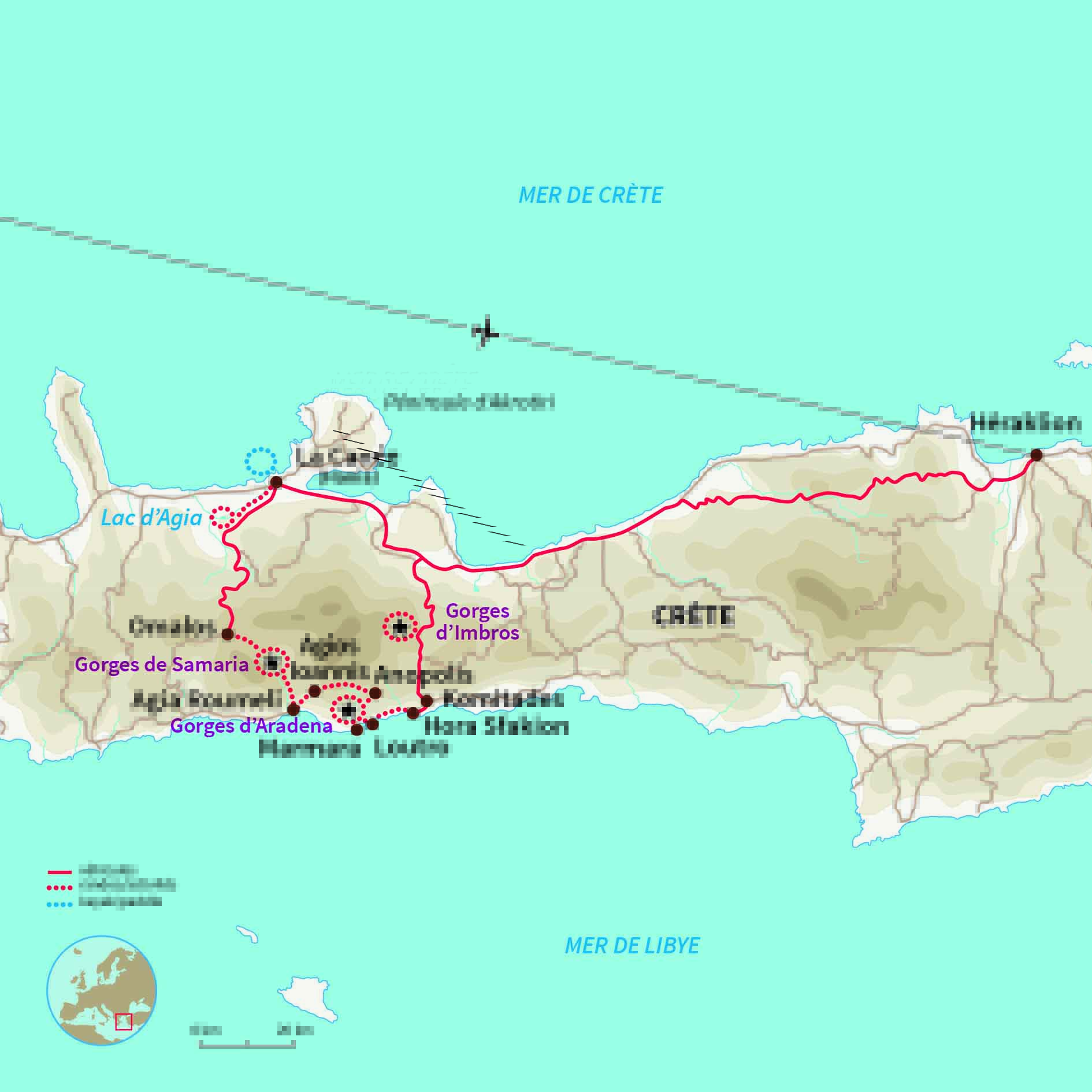 Carte Grèce : Multi-activités en Crète