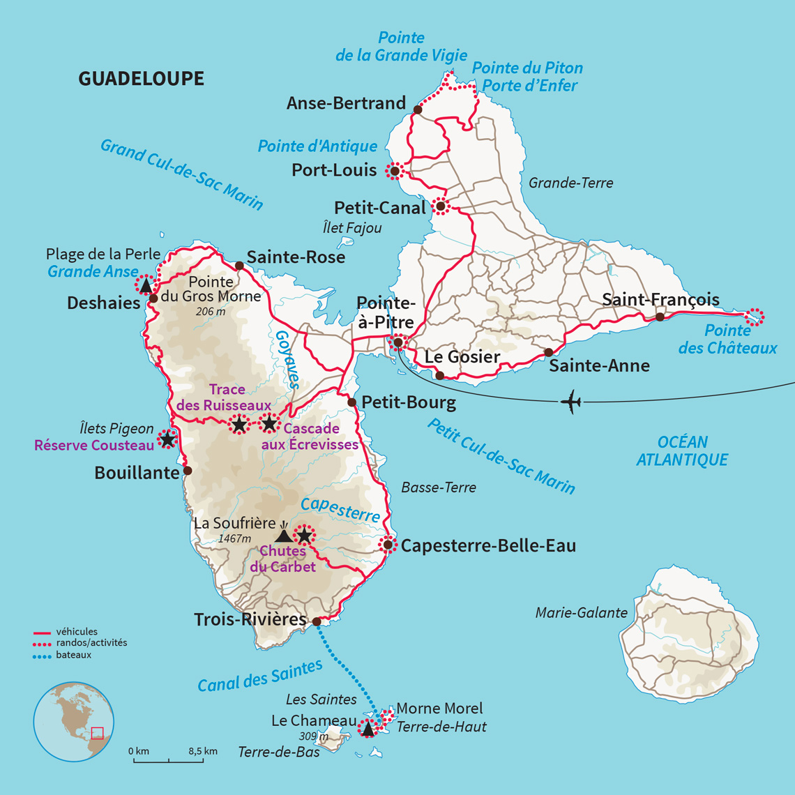 Carte Guadeloupe : Best of Guadeloupe