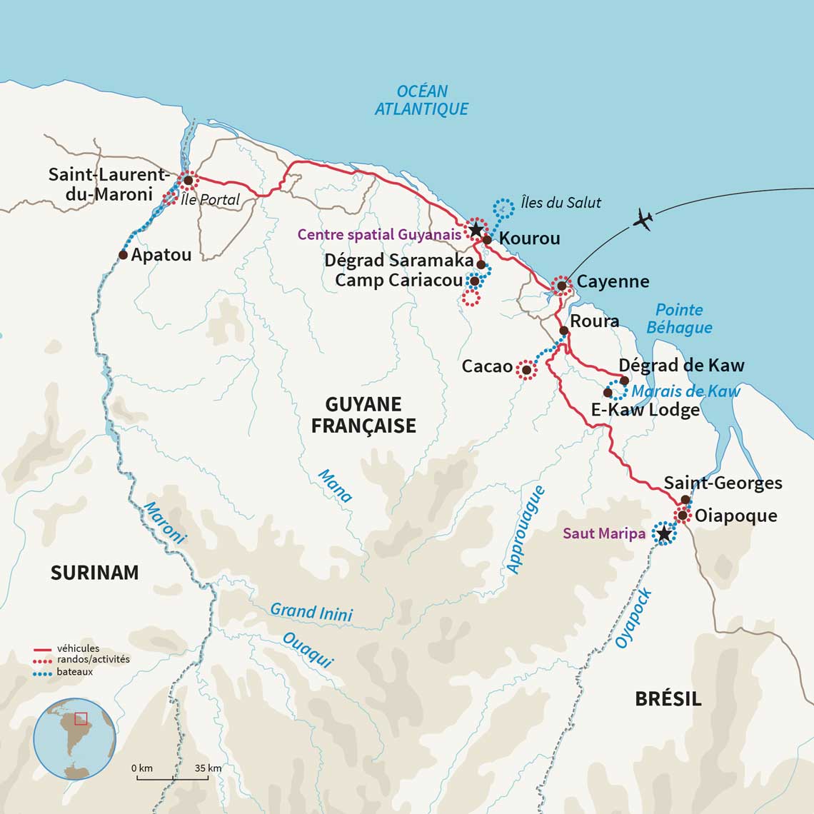 Carte Guyane française : Un autre regard sur la Guyane