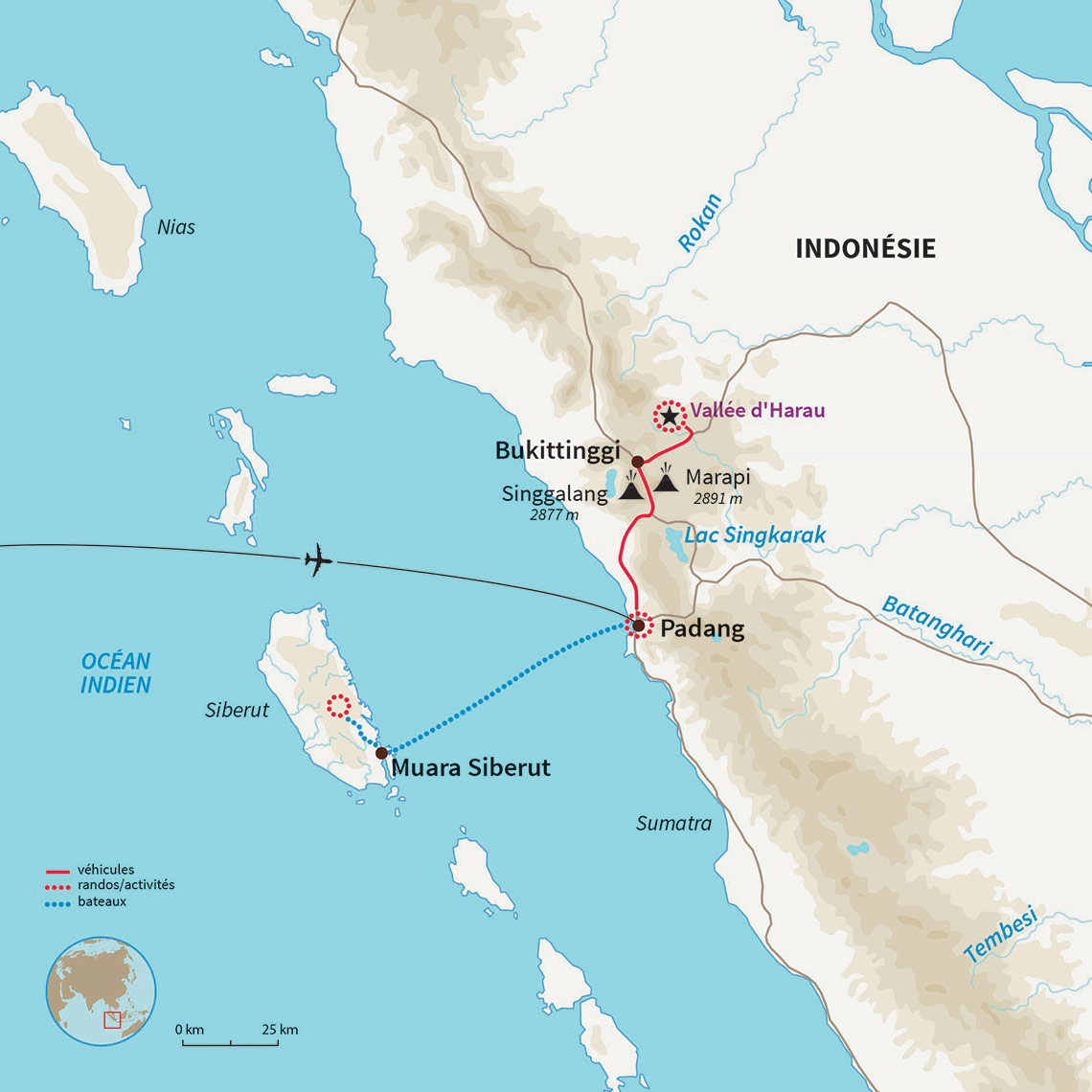 Carte Indonésie : Expédition en terre Mentawaï