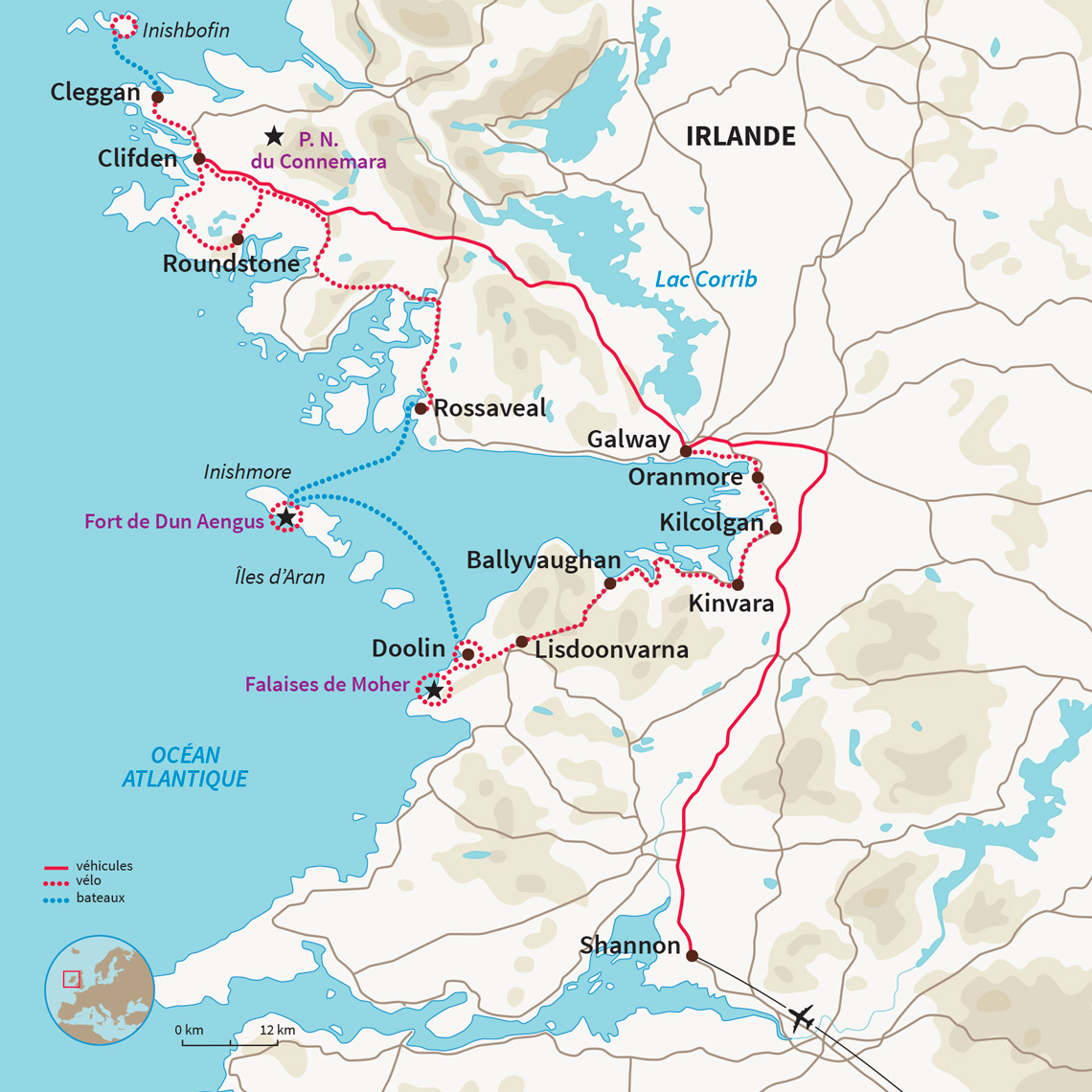 Carte Irlande : Ticket to Ride