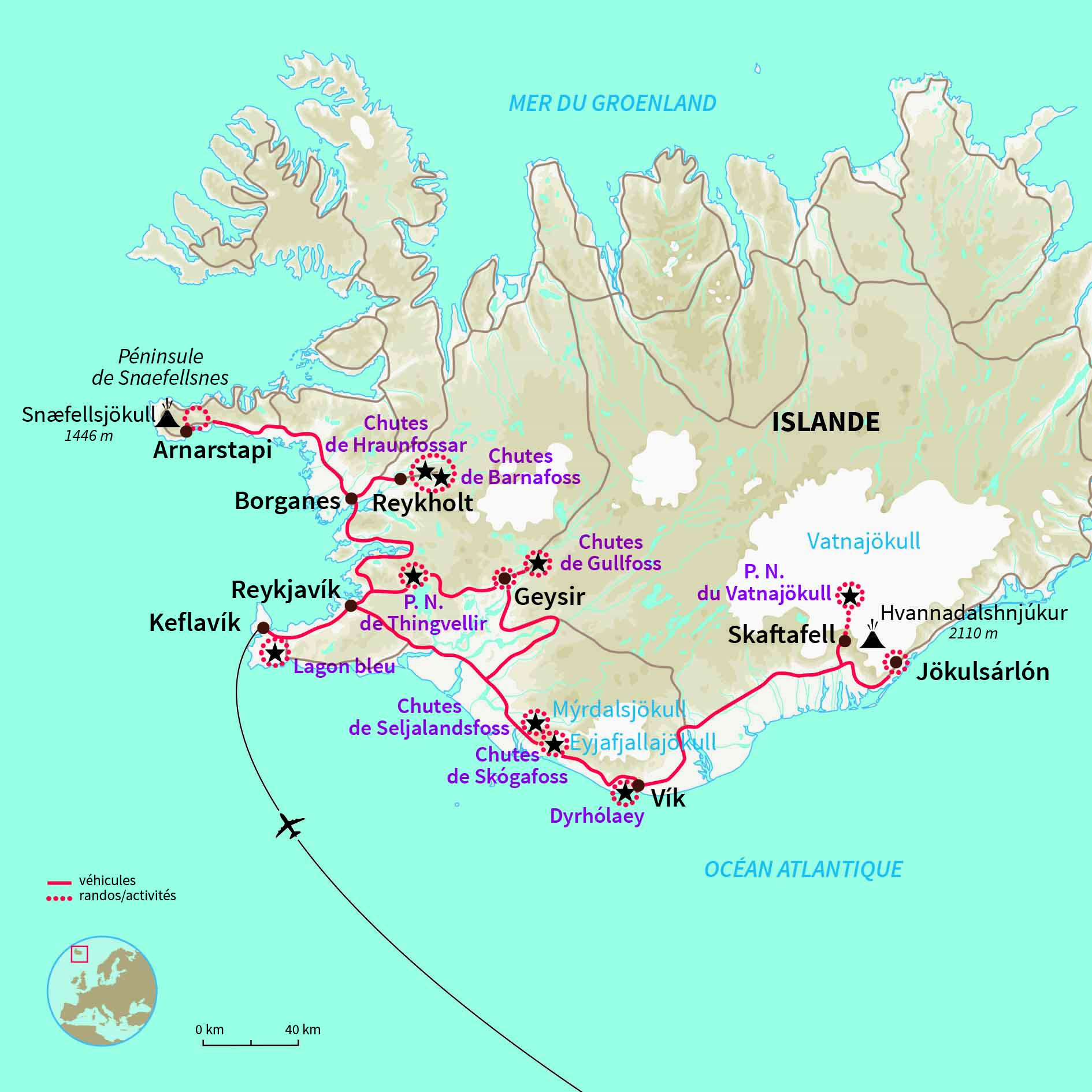 Carte Islande : L’Islande sans laisser de trace !