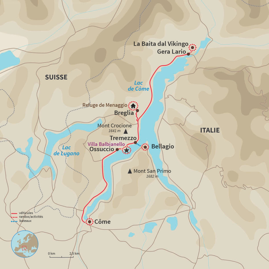 Voyage lac de Come Aventures au lac de Côme ! Nomade Aventure