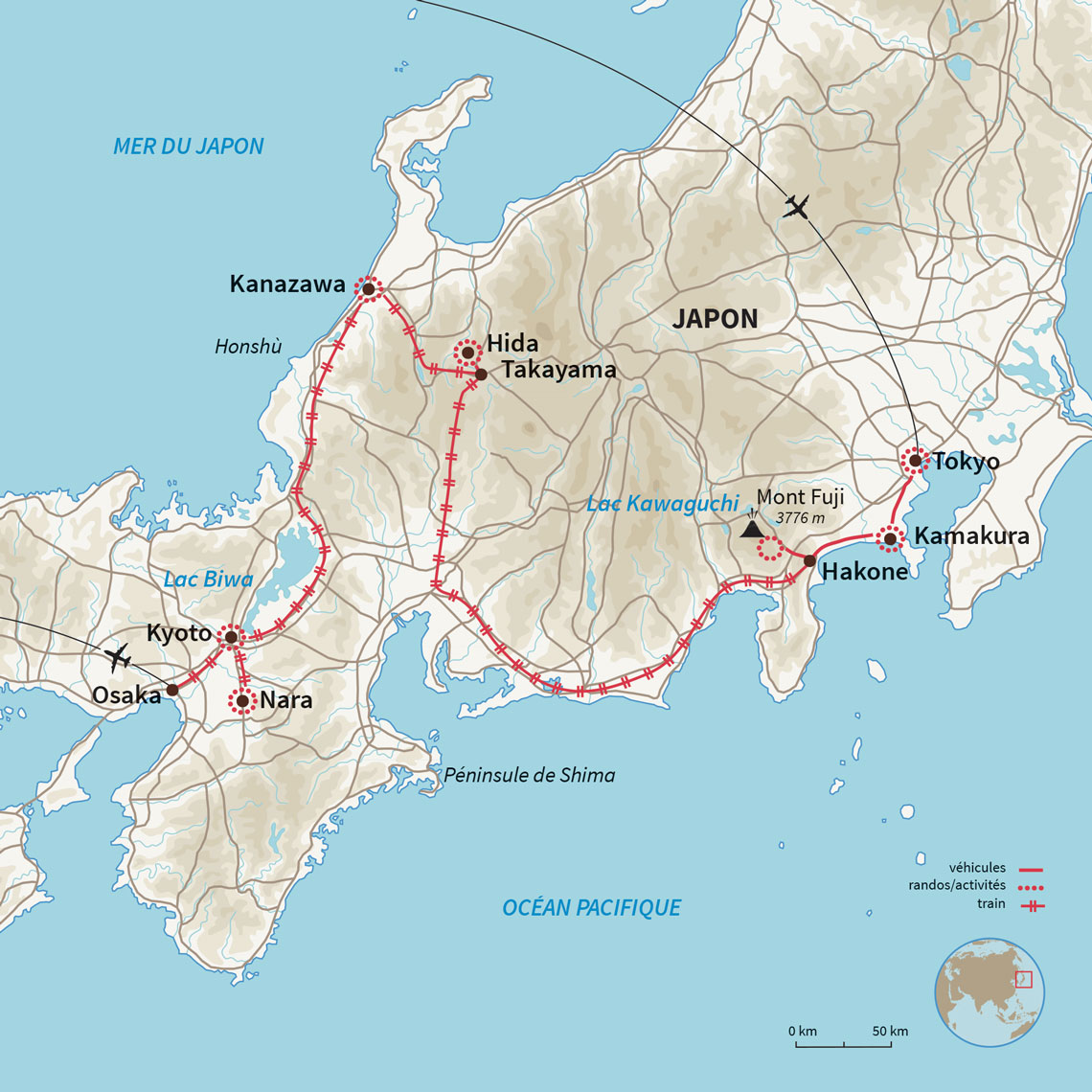 Carte Japon : Escapade au Japon en famille !