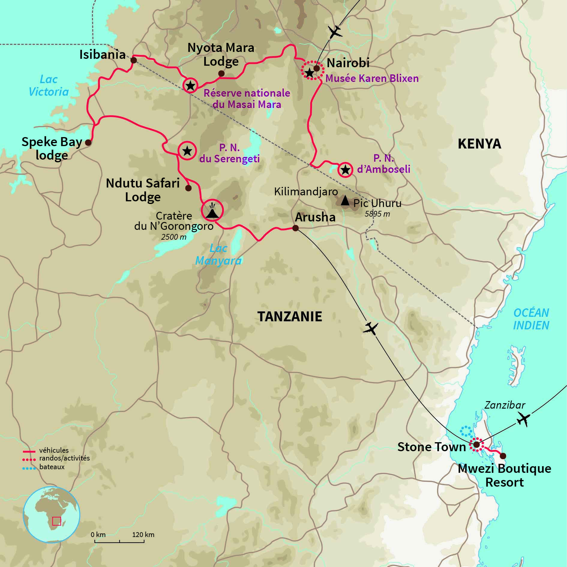 Carte Kenya : Envolée littéraire en Afrique de l'Est...