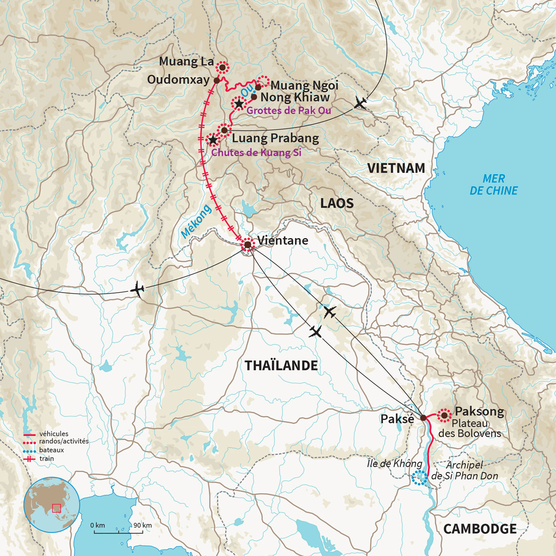 Carte Laos : Panorama Lao