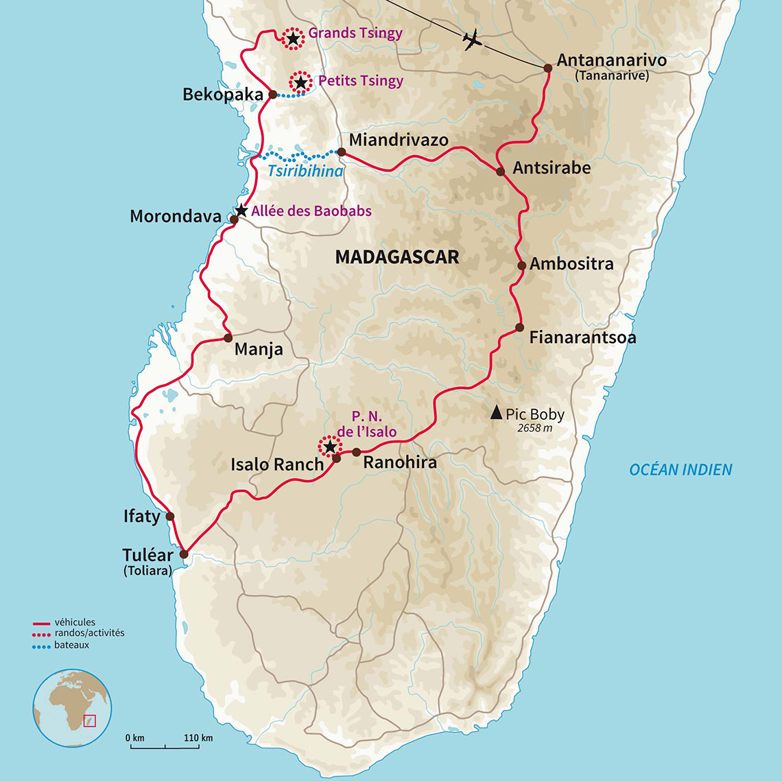 Carte Madagascar : Best of Mada !