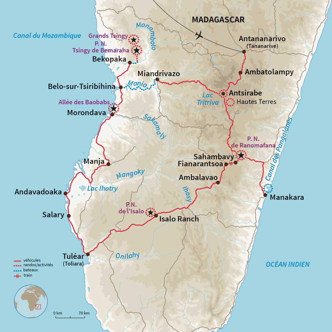 Carte Madagascar : Best of Mada version confort !