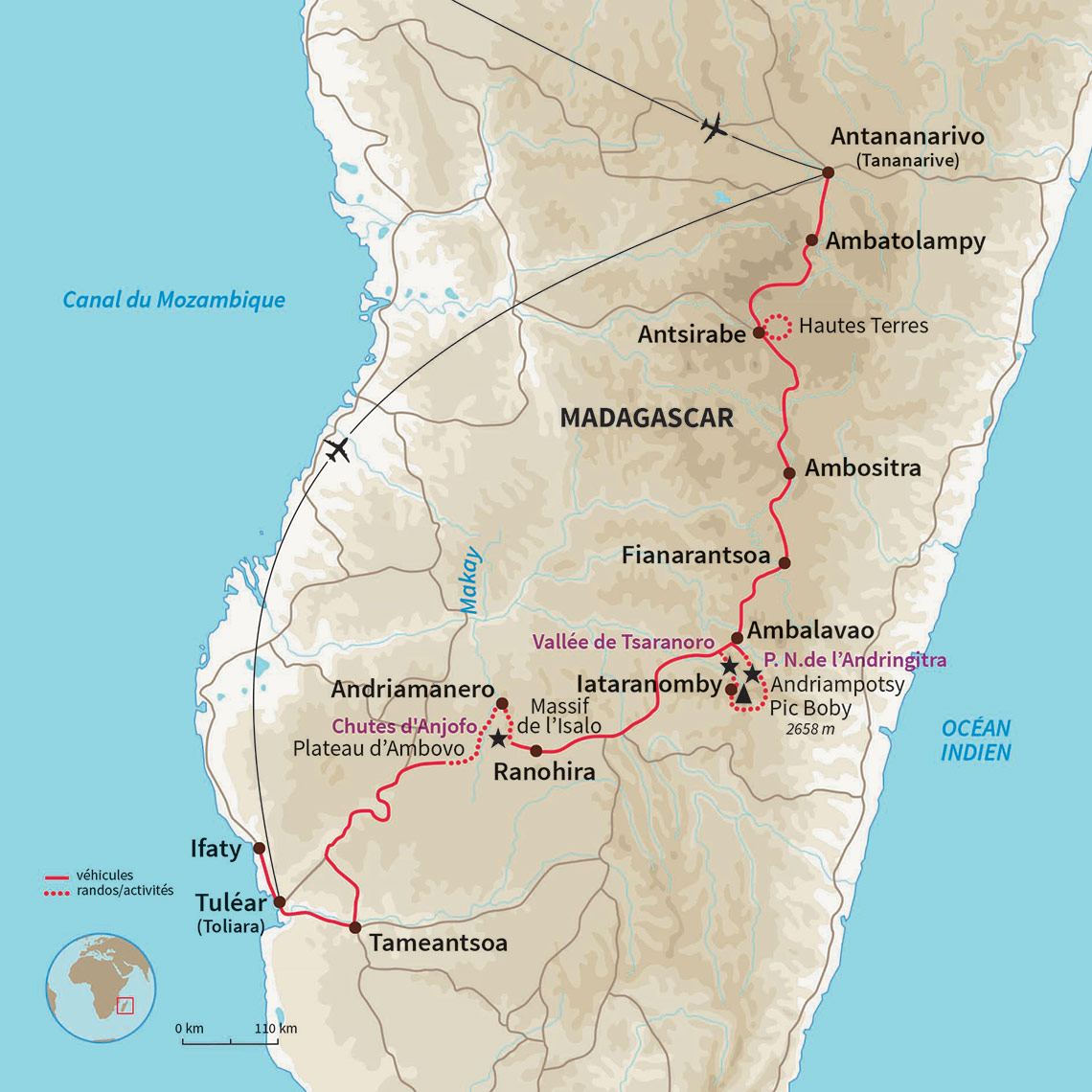 Carte Madagascar : Le Trek Caméléon !