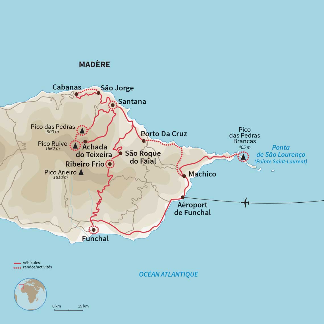 Carte Portugal : Le meilleur de Madère