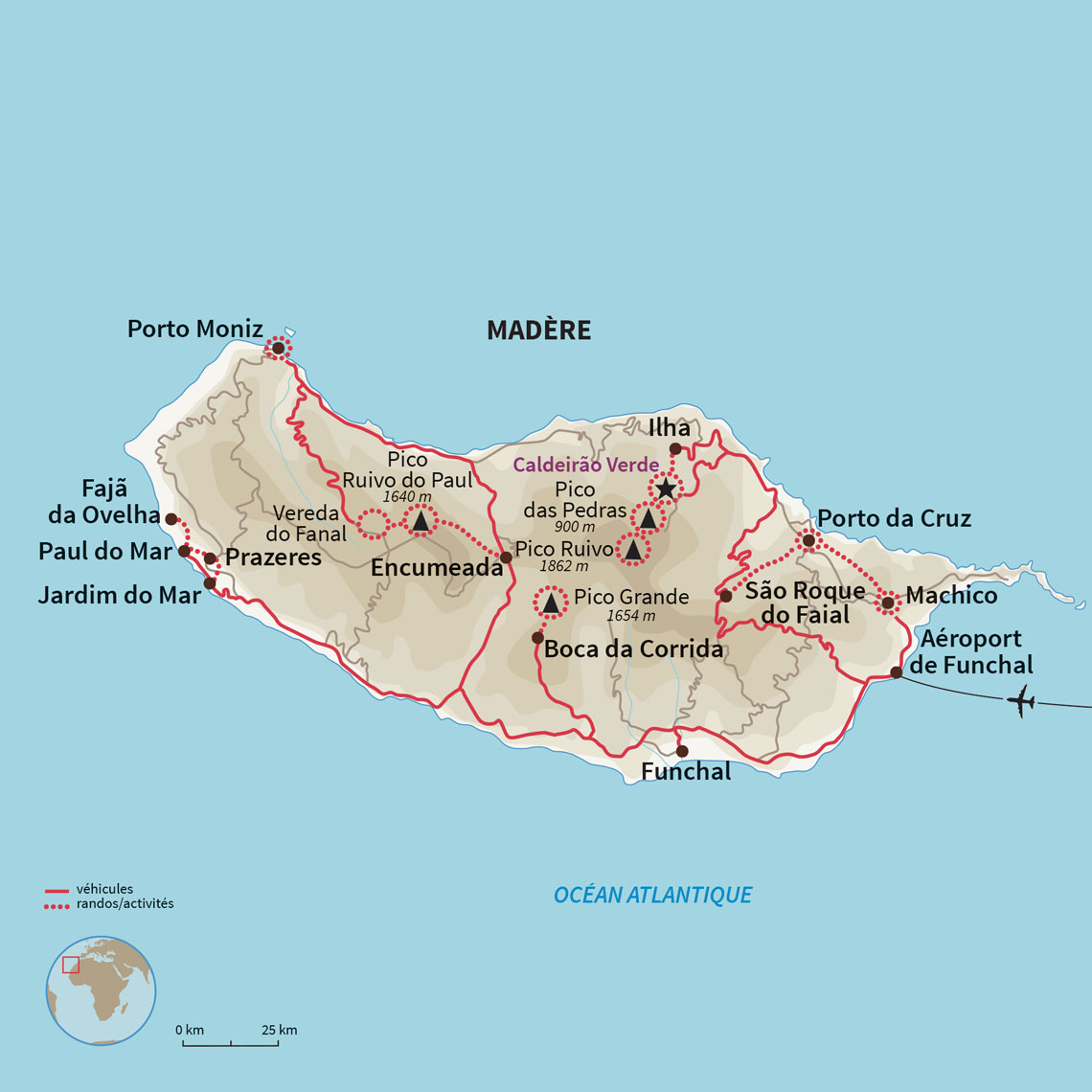 Carte Portugal : Cimes et sentiers 