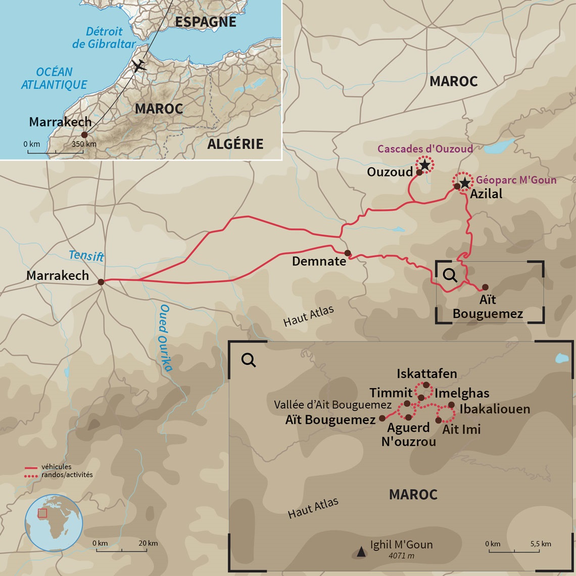 Carte Maroc : Ma tribu en pays berbère 
