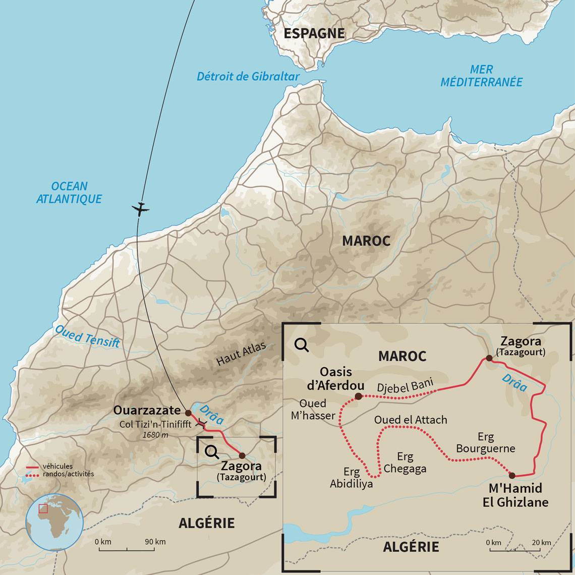 Carte Maroc : L'or du Grand Sud !