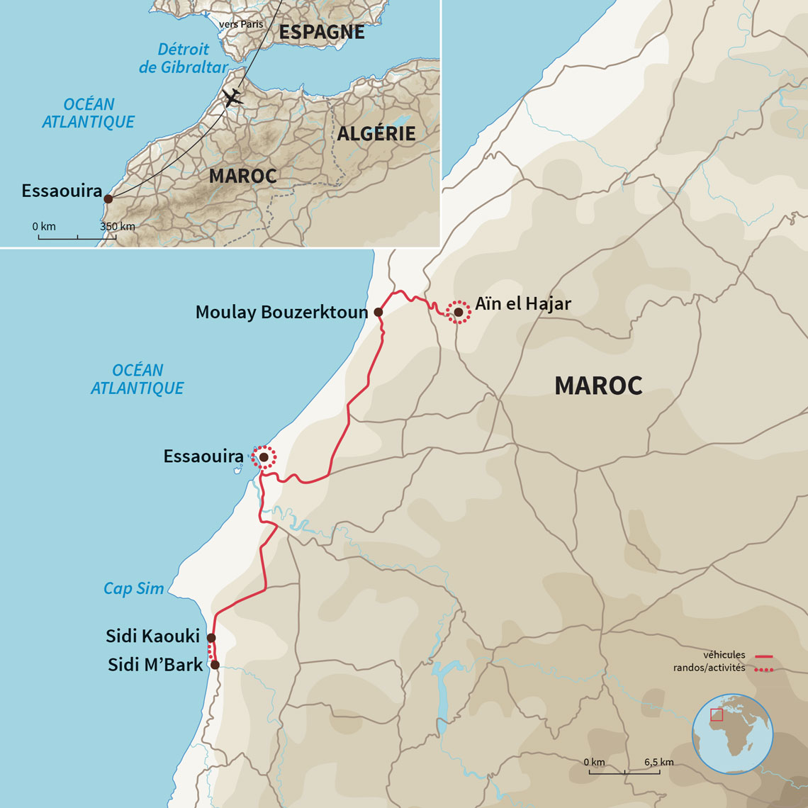 Carte Maroc : Échappée belle à Essaouira