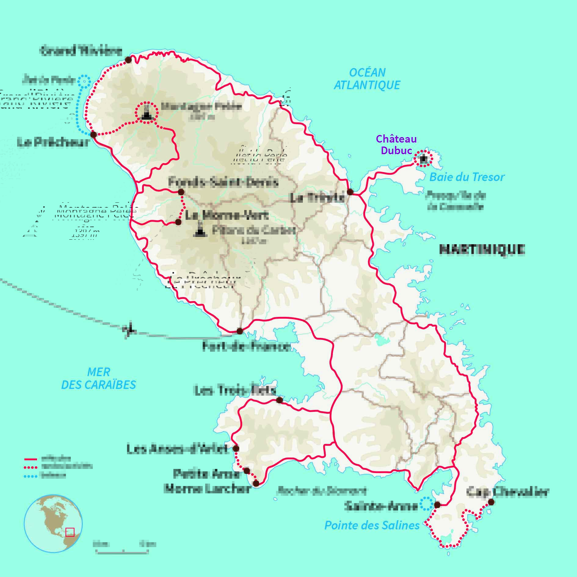Carte Martinique : Best of Martinique