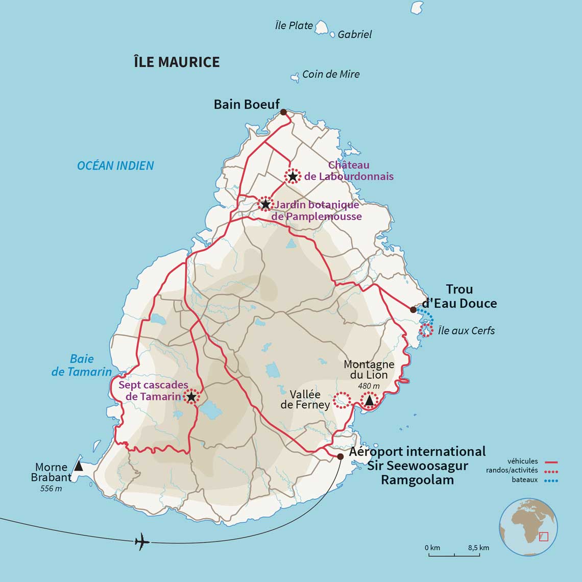 Carte Île Maurice : Baby & me... à Maurice !