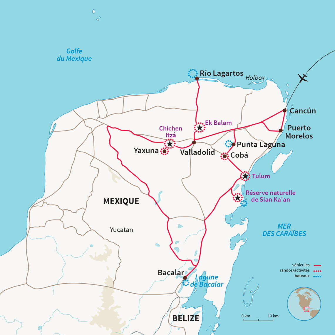 Carte Mexique : The Mayas & the Papas... et moi !
