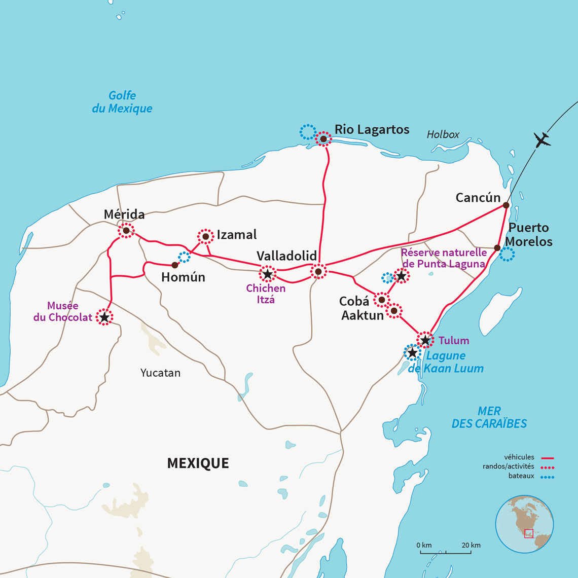 Carte Mexique : L'aventure mexicaine, pour les grands !