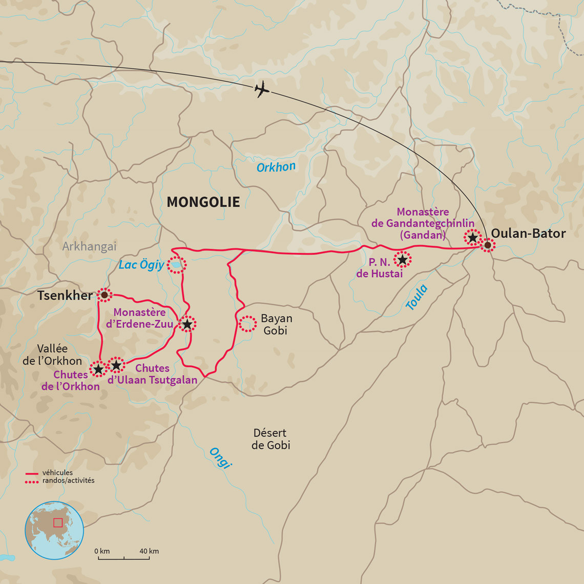 Carte Mongolie : Ma tribu en Mongolie
