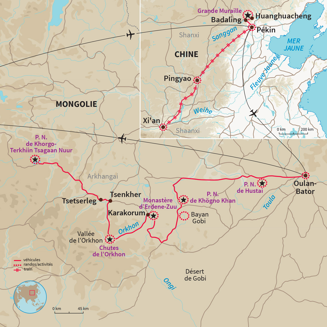 Carte Mongolie : De l’empire du milieu au pays du ciel bleu